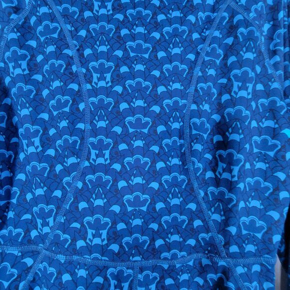 Title Nine Dress Women Blue Synergy Getaway Long Sleeve Mini Small Knit Mock Zip - Picture 3 of 9